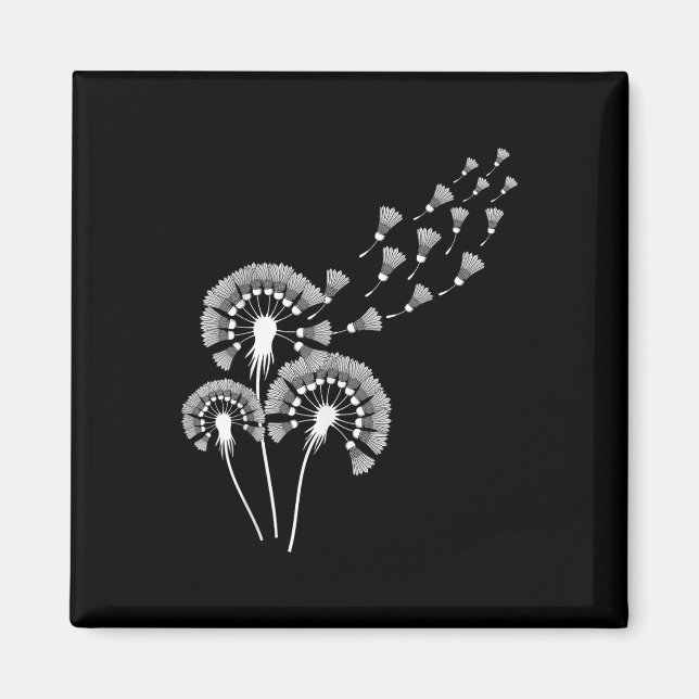 Dandelion Shuttle Shirt for Badminton Player _ Bad Magnet (Framsidan)
