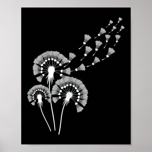 Dandelion Shuttle Shirt for Badminton Player _ Bad Poster (Framsidan)