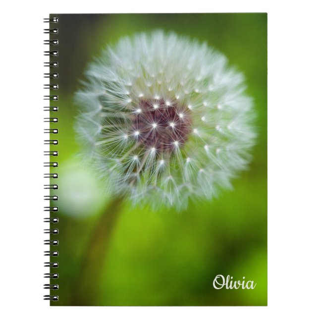 Dandelion Spiral bärbar dator Anteckningsbok (Framsidan)