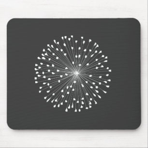 DANDELION STARBURST IN WHITE MUSMATTA