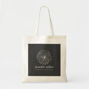 DANDELION STARBURST LOGOTYP I WHITE Anpassade Tygkasse