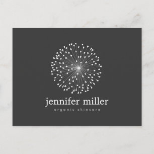 DANDELION STARBURST LOGOTYP I WHITE Anpassade Vykort