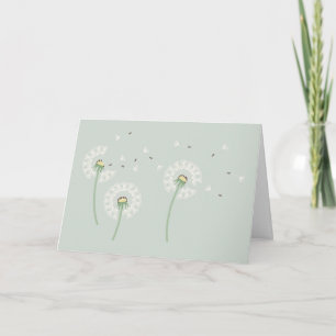 Dandelion Sympathy Greeting Card Kort