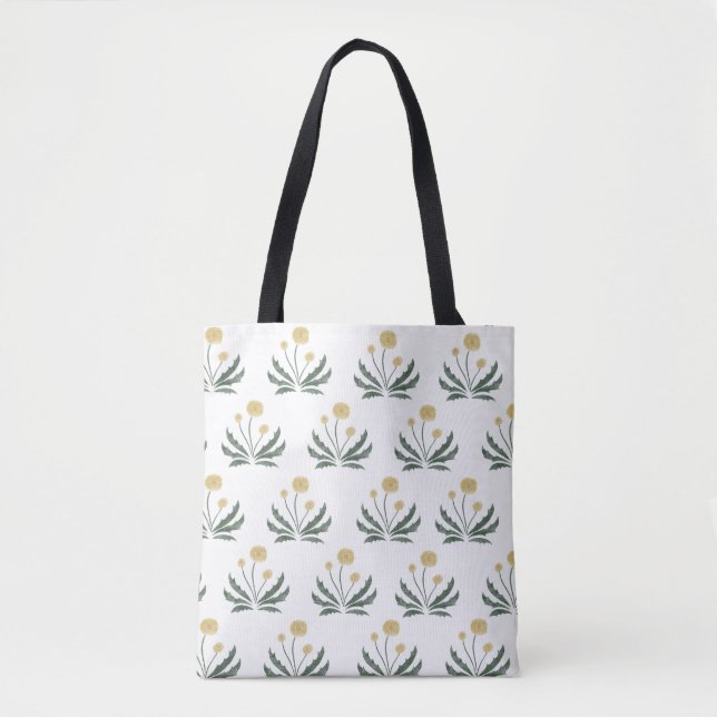 Dandelion Tote Bag Tygkasse (Framsida)