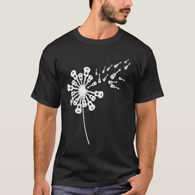 Dandelion Ukulele för Ukulele Player Ukulele T Shirt (Framsida)