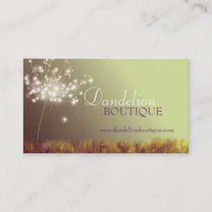 Dandelion Unique Mode Salon Visitkort