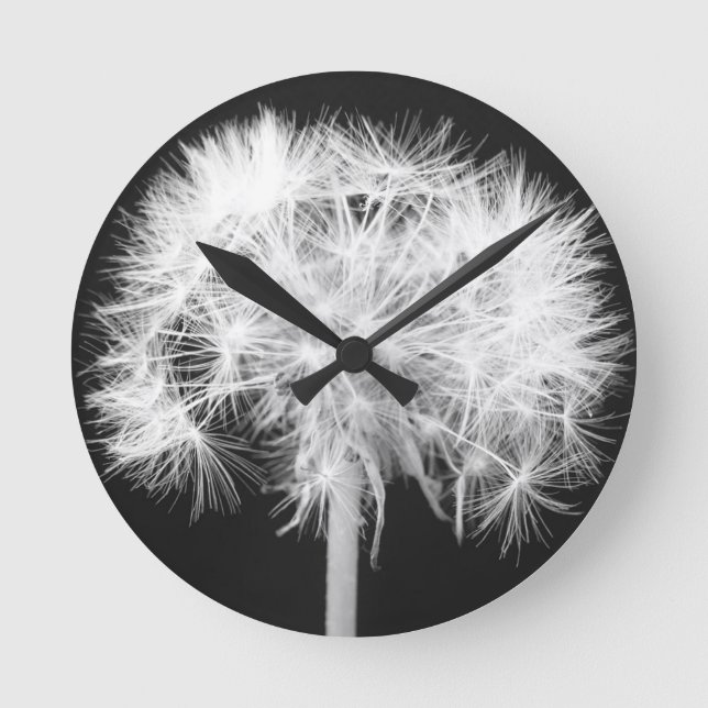 Dandelion Wall Clock Rund Klocka (Framsida)