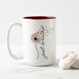 Dandelion Wish Coffee Mugg Sunset Butterfly Design