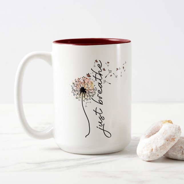 Dandelion Wish Coffee Mugg Sunset Butterfly Design (Med munk)
