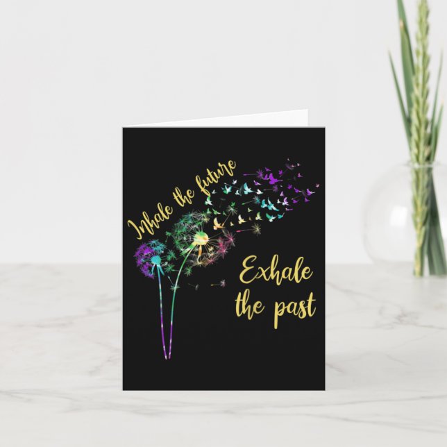 Dandelion Women inhalerar framtiden och utstrålar  Kort (Framsida)