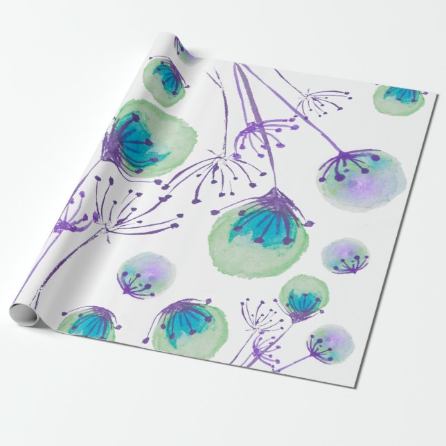 Dandelion Wrapping Papper Presentpapper (Utrullad)