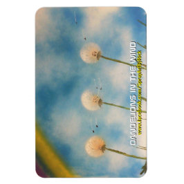 Dandelioner i Vinden Magnet