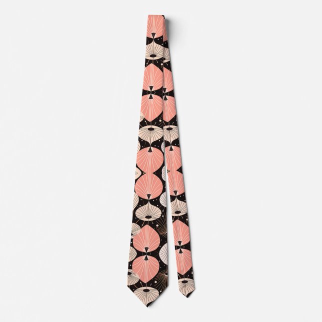 Dandelioner - Medelårhundrade - Retro Modern desig Slips (Framsida)