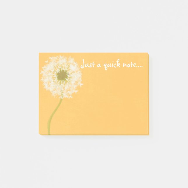 Dandelioner på en sunnimuslimska dag efter det att post-it block (Framsida)