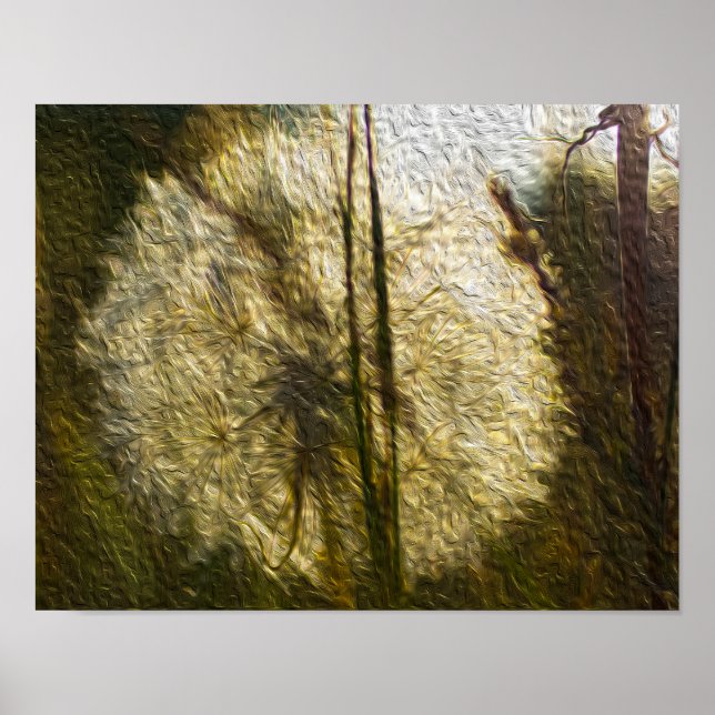 Dandelionfröhuvud (oljemålning) poster (Framsidan)