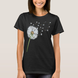Dandelionfrön som blåses upp av Vinden gör en önsk T Shirt
