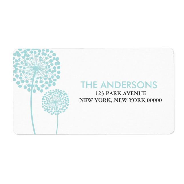 Dandelions Adressetiketter Fraktsedel (Framsidan)