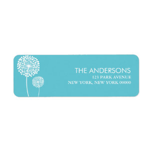 Dandelions Adressetiketter Returadress Etikett