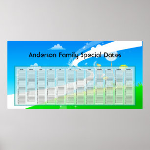 Dandelions externa kalender Poster