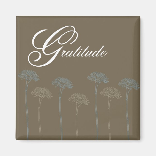 Dandelions Gratitude Magnet (Framsidan)