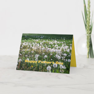 Dandelions Lycklig Fars dag Humor Kort