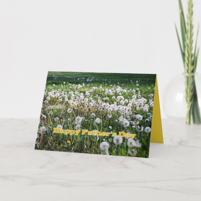 Dandelions Lycklig Fars dag Humor Kort (Framsida)