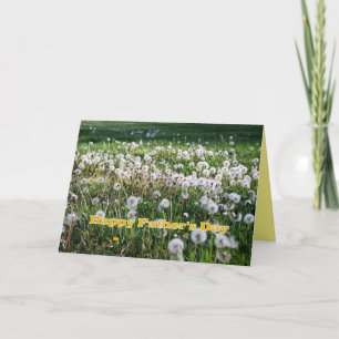 Dandelions Lycklig Fars dag Humor Kort