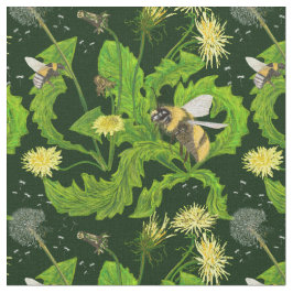 Dandelions n Bees - Fabric Tyg