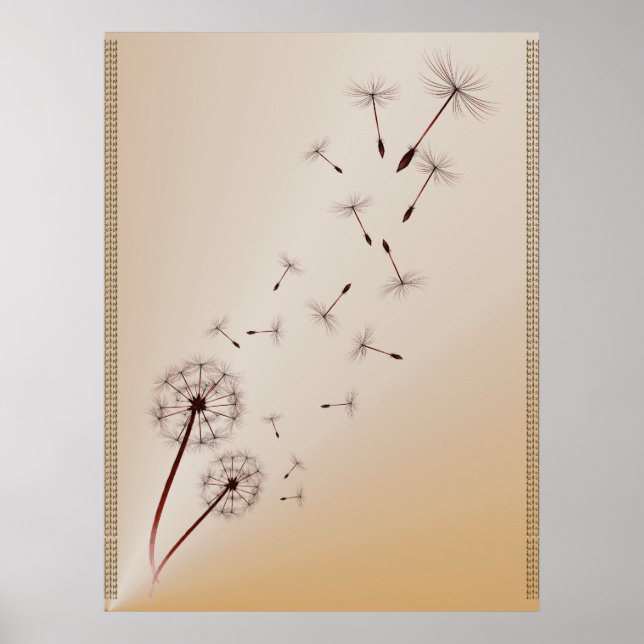 Dandelions Skriv ut Poster (Framsidan)