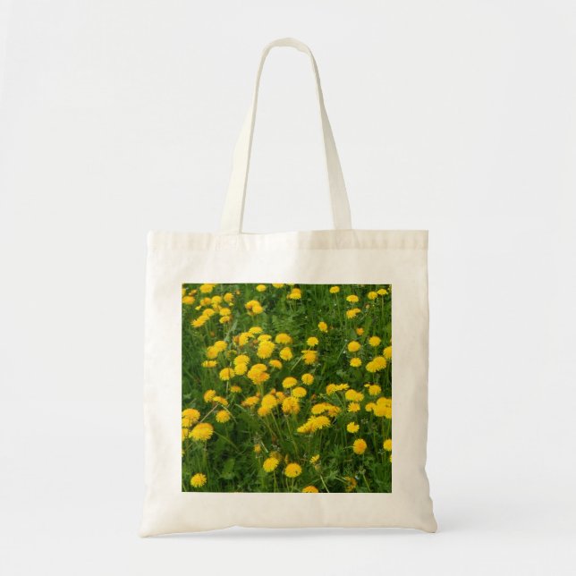 Dandelions Tote Bag Tygkasse (Framsidan)