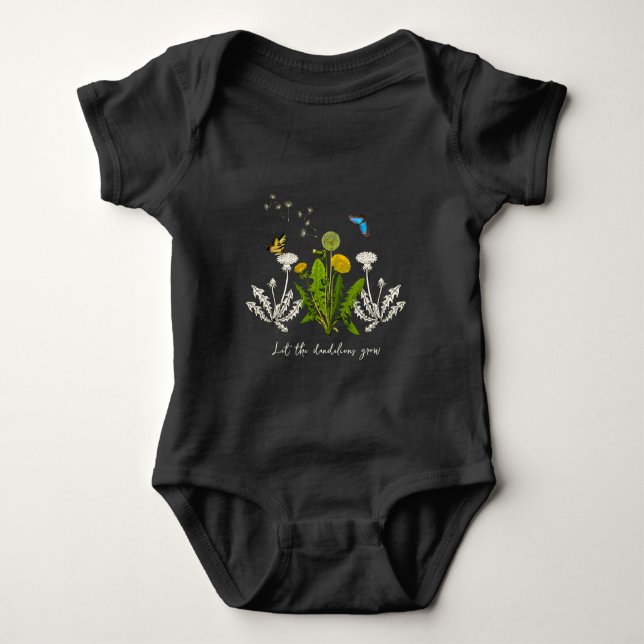 Dandelions uppbyggnad av naturen t shirt (Framsida)