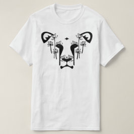 Dandi lejon stor logotypT-tröja (vit) T-shirt