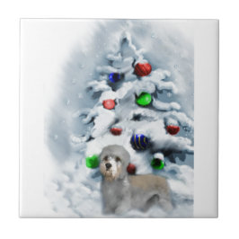 Dandie Dinmont jul Kakelplatta