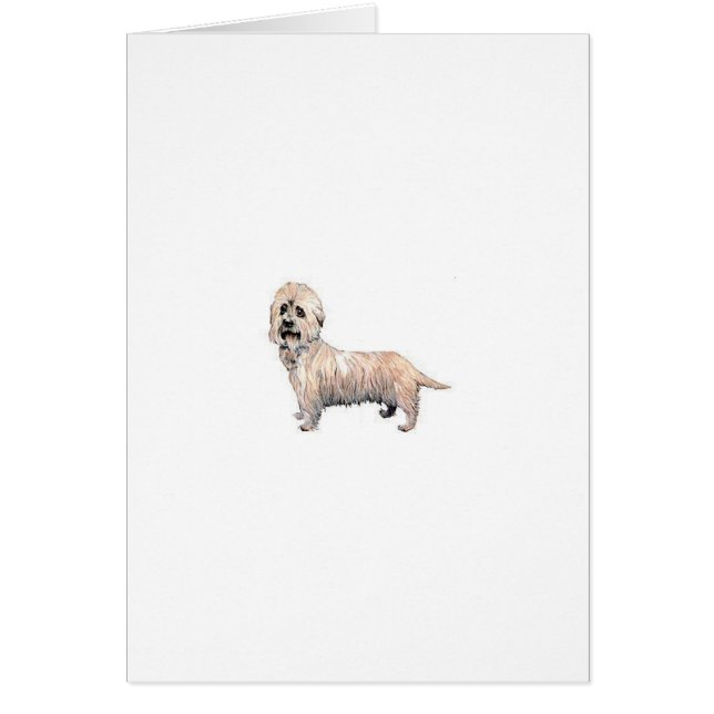 Dandie Dinmont Terrier Hälsningskort (Framsidan)