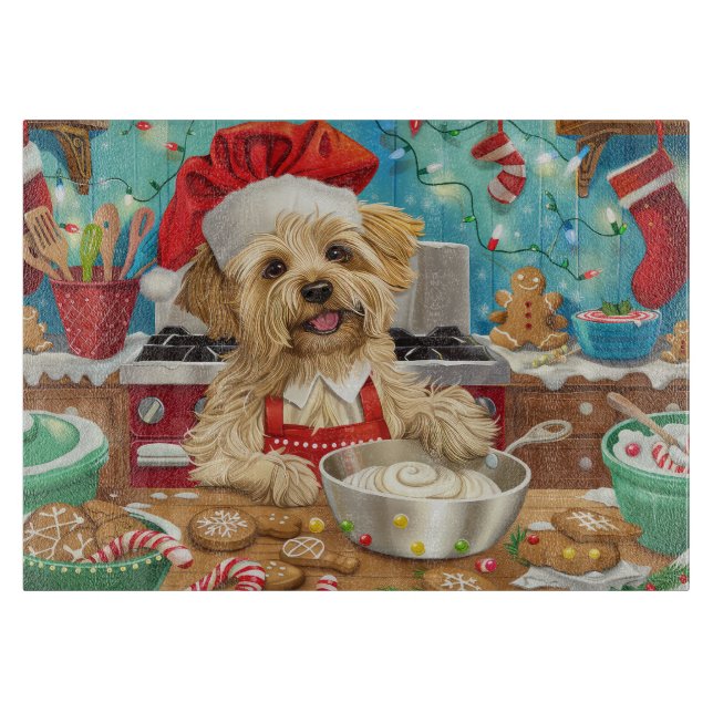 Dandie Dinmont Terrier Helgdag Baking: Jul (Framsidan)