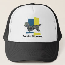 Dandie Dinmont Terrier Hund Silhouette Tri Grid