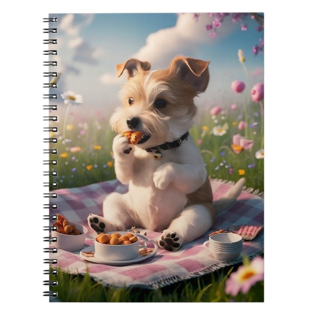 Dandie Dinmont Terrier i Picnic Anteckningsbok (Framsidan)