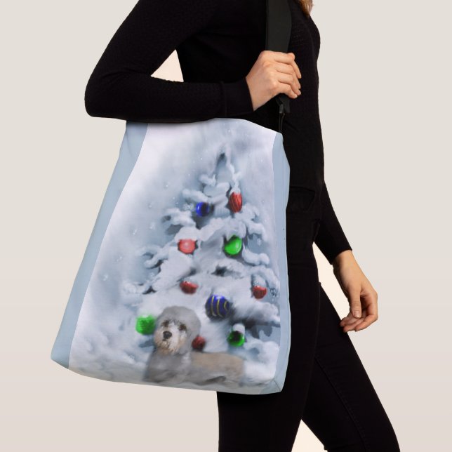 Dandie Dinmont Terrier jul Axelväska (Närbild)