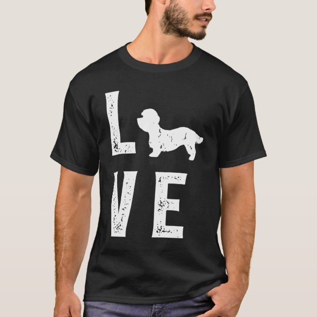 Dandie Dinmont Terrier Love  1 T Shirt (Framsida)