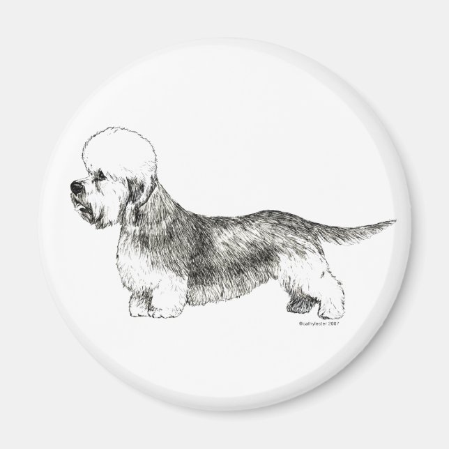 Dandie Dinmont Terrier Magnet (Framsidan)