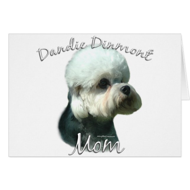 Dandie Dinmont Terrier Mamma 2 Hälsningskort (Framsidan Horizontal)
