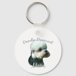 Dandie Dinmont Terrier Mamma 2 Nyckelring