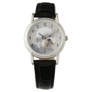 Dandie Dinmont Terrier Painting Original Hund Art Armbandsur