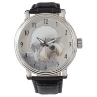 Dandie Dinmont Terrier Painting Original Hund Art