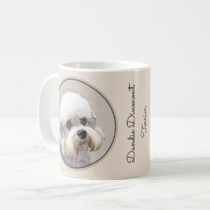 Dandie Dinmont Terrier Painting Original Hund Art Kaffemugg
