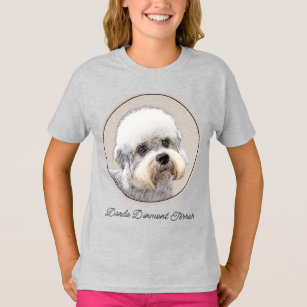 Dandie Dinmont Terrier Painting Original Hund Art  T Shirt
