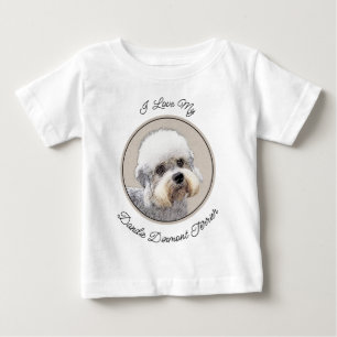 Dandie Dinmont Terrier Painting Original Hund Art T Shirt
