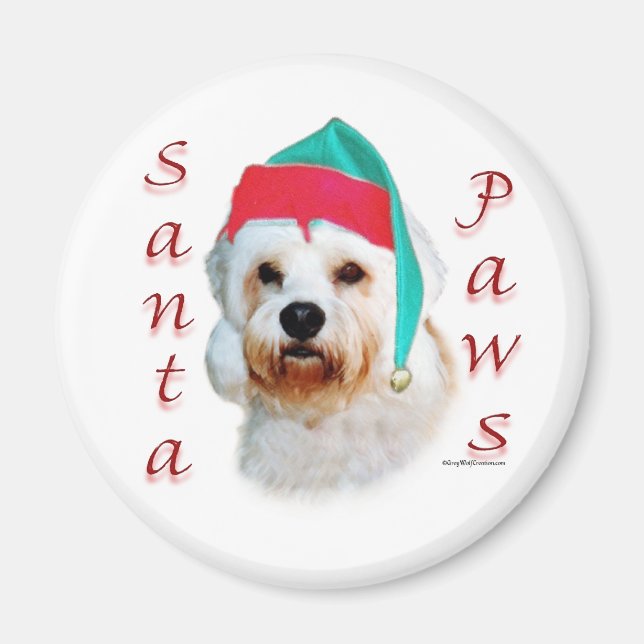 Dandie Dinmont Terrier Santa Tassar Magnet (Framsidan)