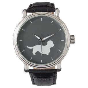 Dandie Dinmont Terrier Silhuett Armbandsur