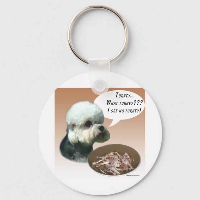 Dandie Dinmont Terrier Turkiet Nyckelring (Framsida)